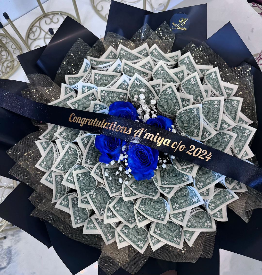 Blue Radiance Money Bouquet image 0