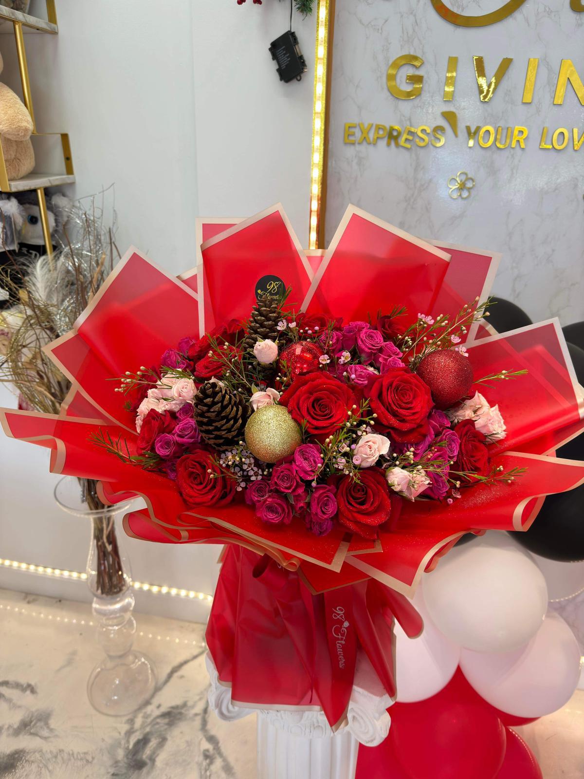 Crimson Cheer Bouquet image 0