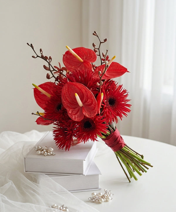 Crimson Passion Bridal Bouquet image 0