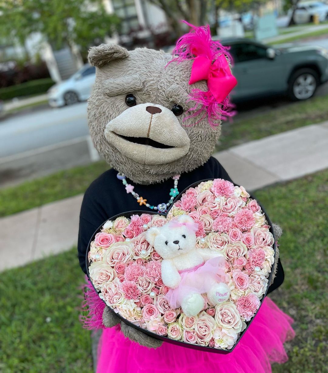 Teddy's Blossom Basket image 2