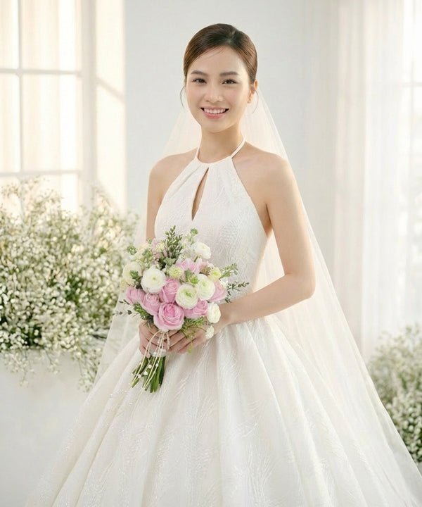 Blush Romance Bridal Bouquet - 98 FLOWERS