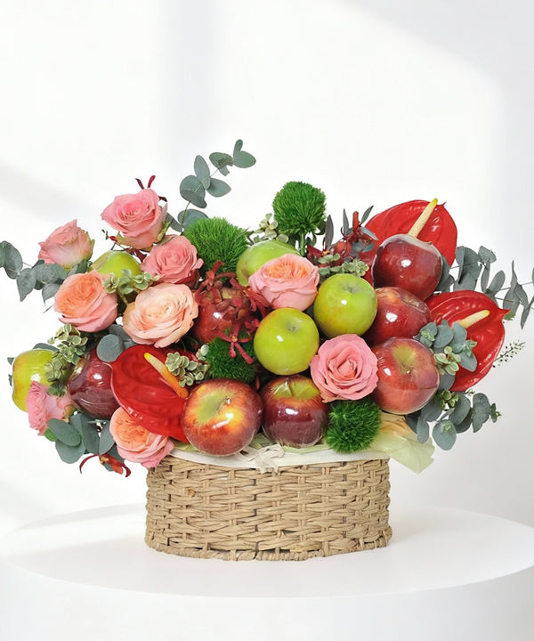 Ruby Garden Fruit Flower Basket image 0