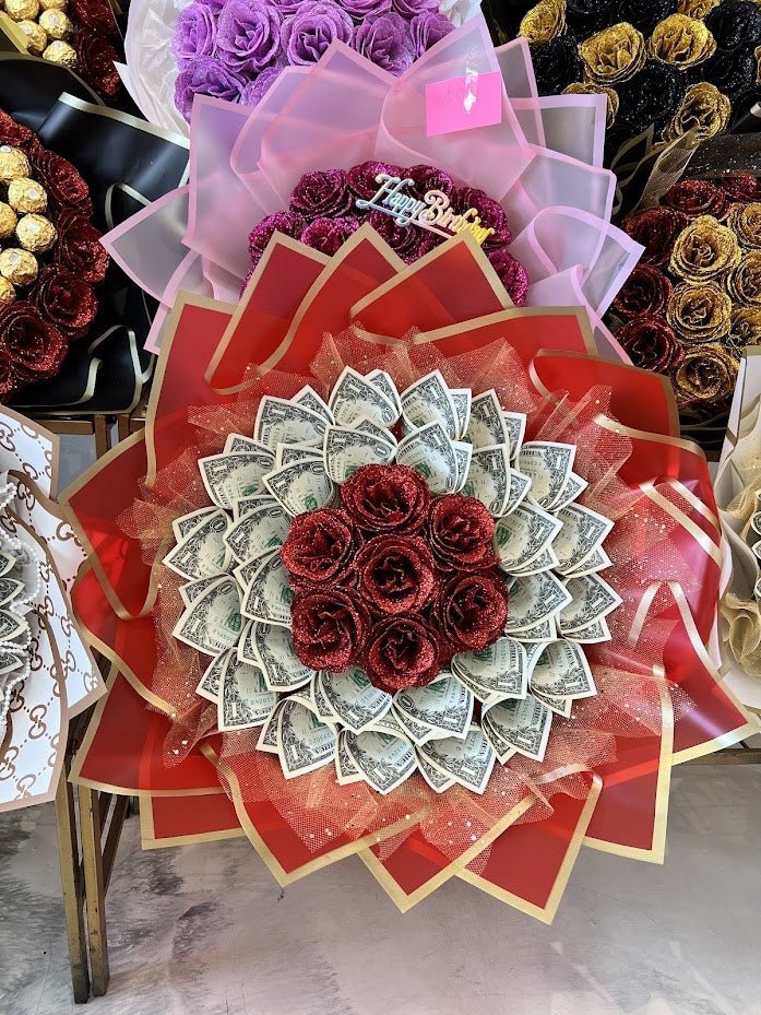 How much does a money bouquet cost in Houston?