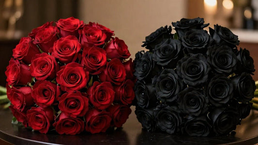 Red Roses vs Black Roses: What Each Colour Really Says — and Which to Send - 98 FLOWERS