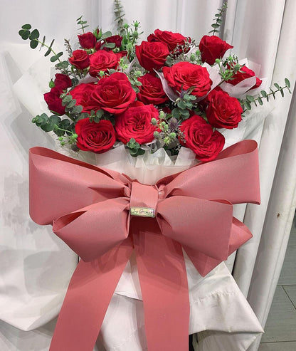 Classic Crimson Rose Bouquet 🌹💖 image 1