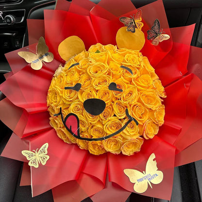 Sunny Smiles Birthday Rose Arrangement 🌞😄🌹 image 1