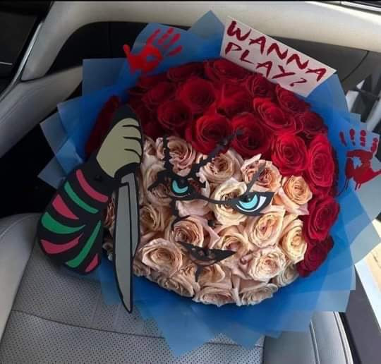 Halloween Horror Rose Bouquet