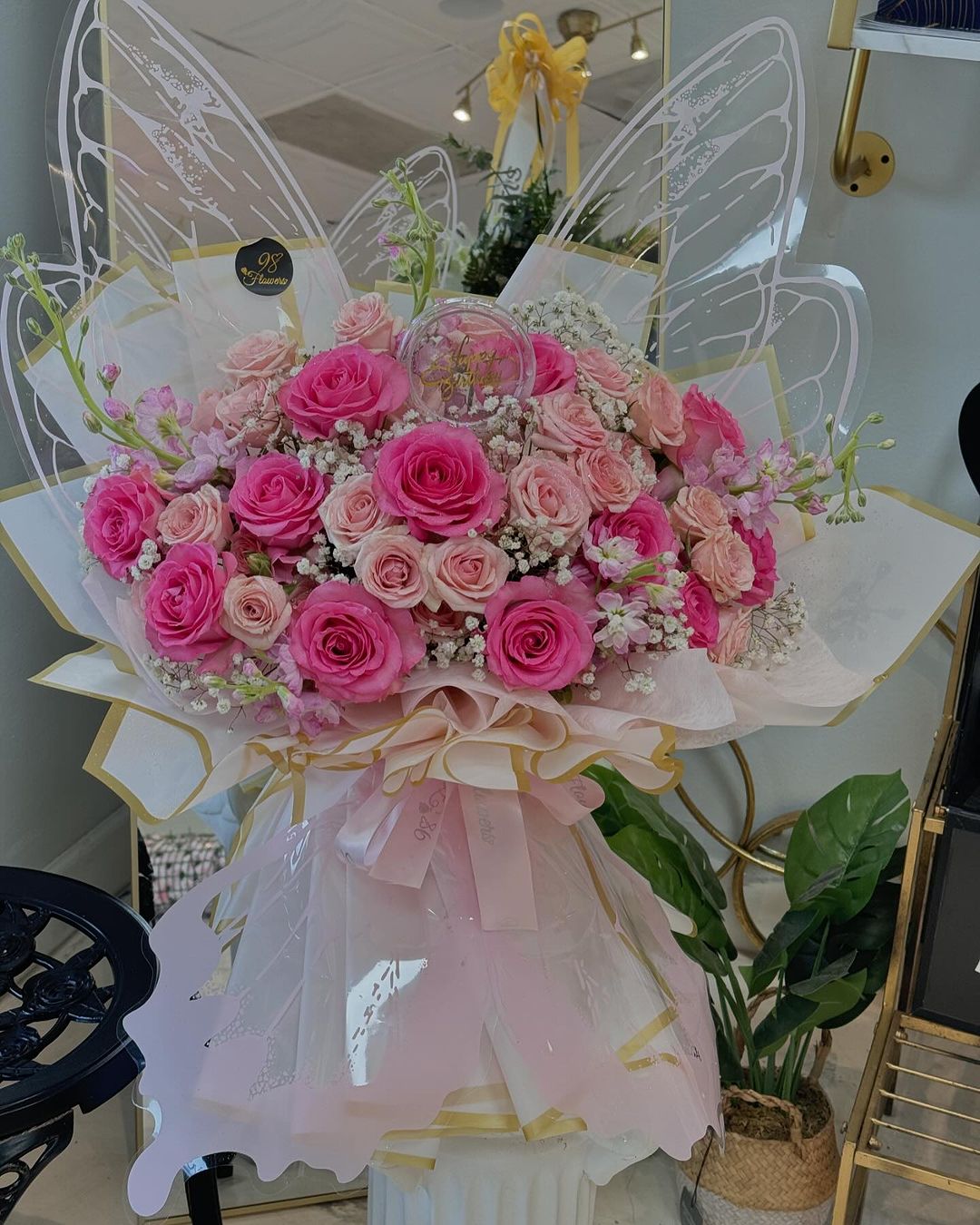 Fairy Tale Pink Rose Bouquet image 0
