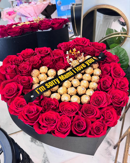 Sweet Apology Heart Bouquet image 1