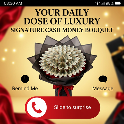 98 Flowers Signature Cash Money Bouquet – 50 Real Bills image 3