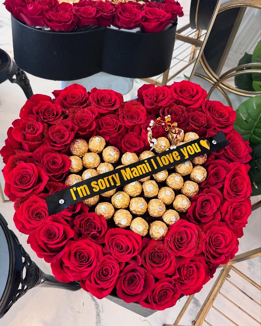 Sweet Apology Heart Bouquet image 3