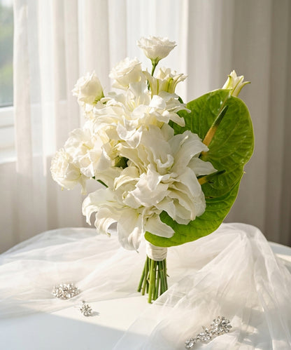 Ivory Garden Bridal Bouquet image 1