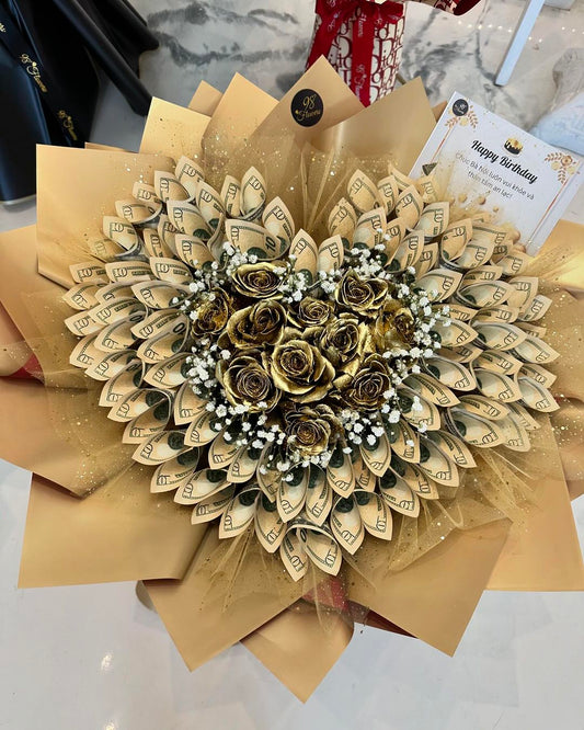 Golden Glamour Money Bouquet image 0