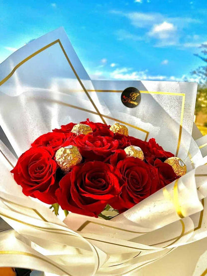 Red Rose with Chocolate image 4