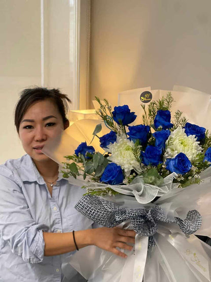 Midnight Blue Rose - Medium Size image