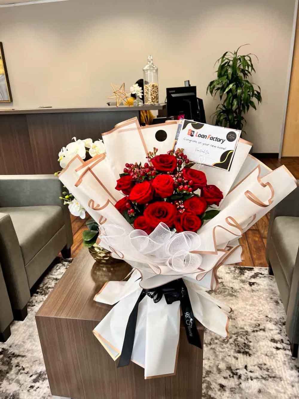 Dear Heart Red Roses Bouquet image 1