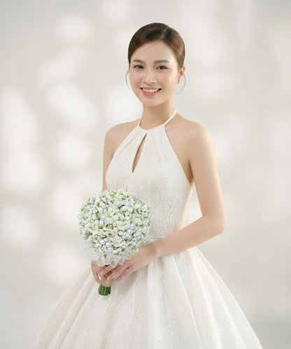 Pearl Baby Breath Bridal Bouquet image 1