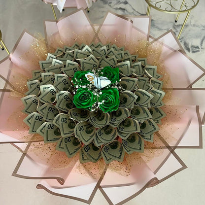 Emerald Fortune Money Bouquet image 1