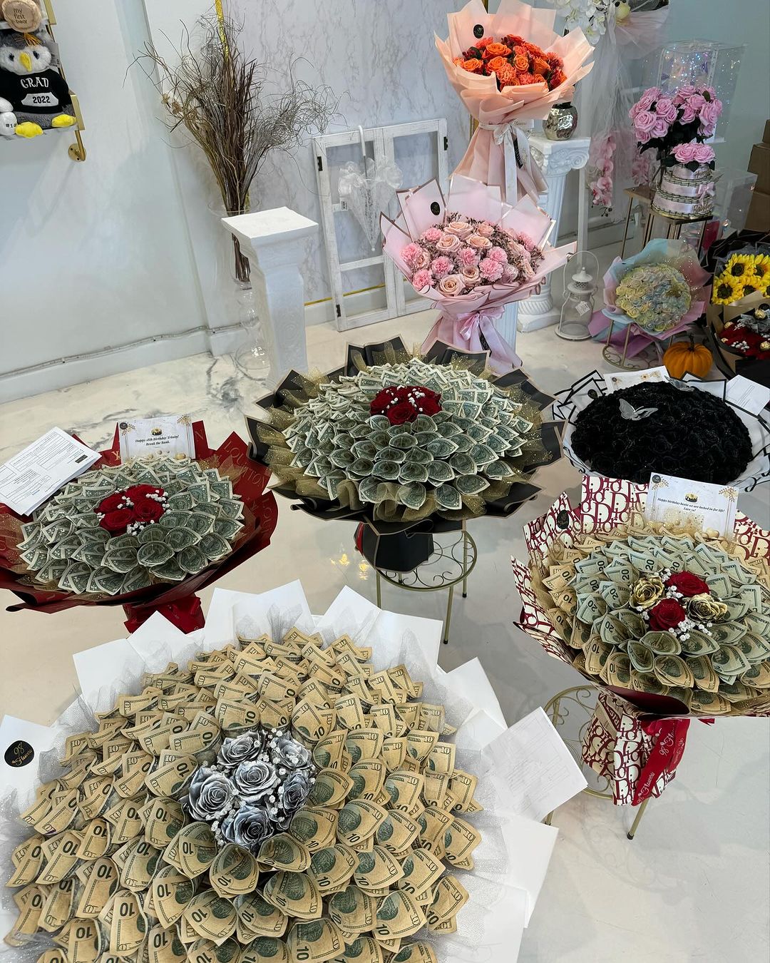 Silver Roses Money Flowers image 1