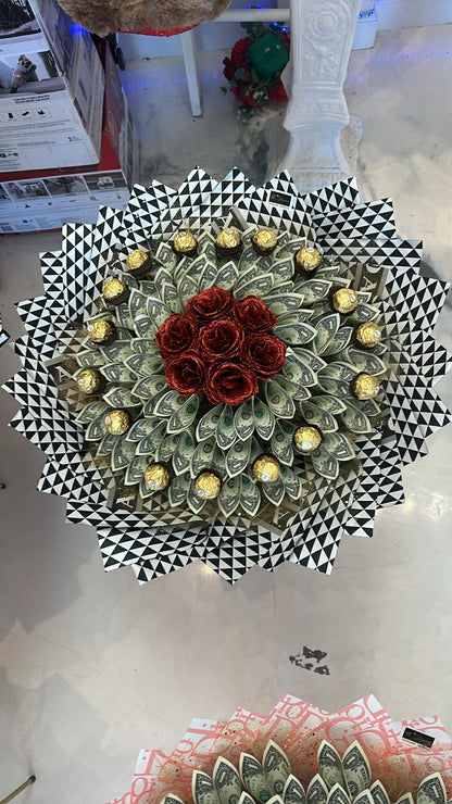 Luxury Money Bouquet (Red & Gold Edition) image 0