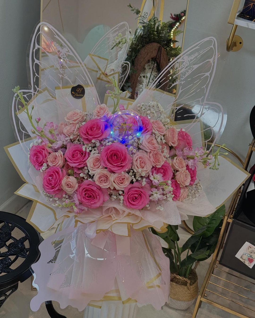 Fairy Tale Pink Rose Bouquet image 2
