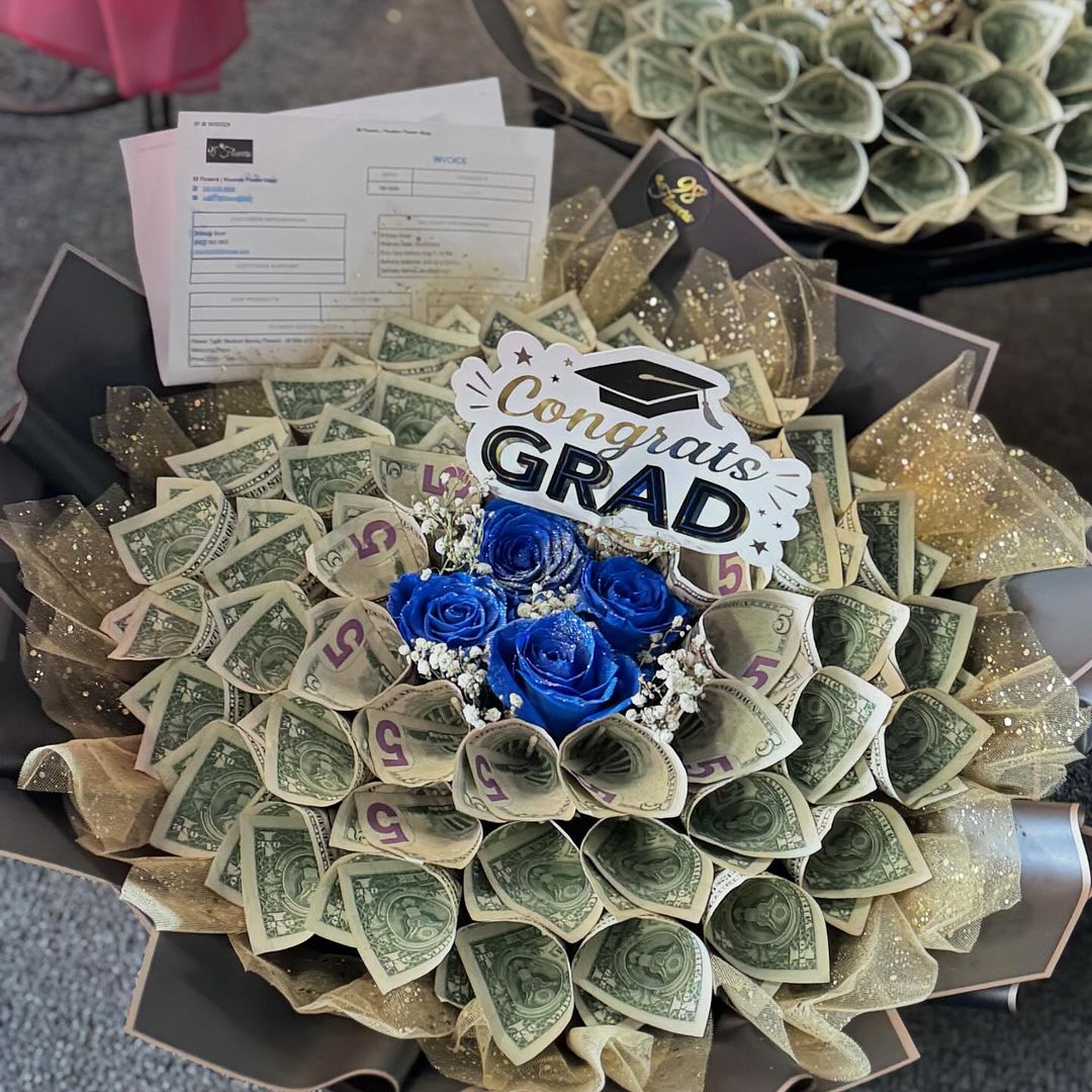 Golden Graduation Glory Bouquet image 1