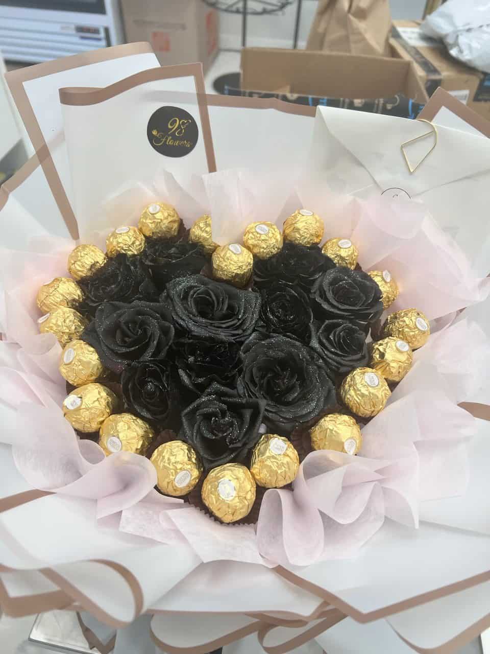 Black Heart Rose Chocolate image 8