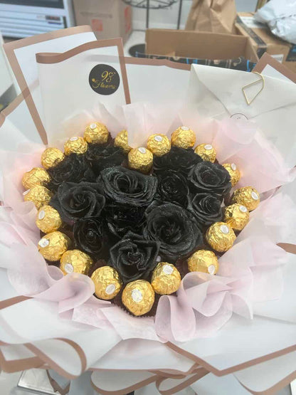 Black Heart Rose Chocolate image 8