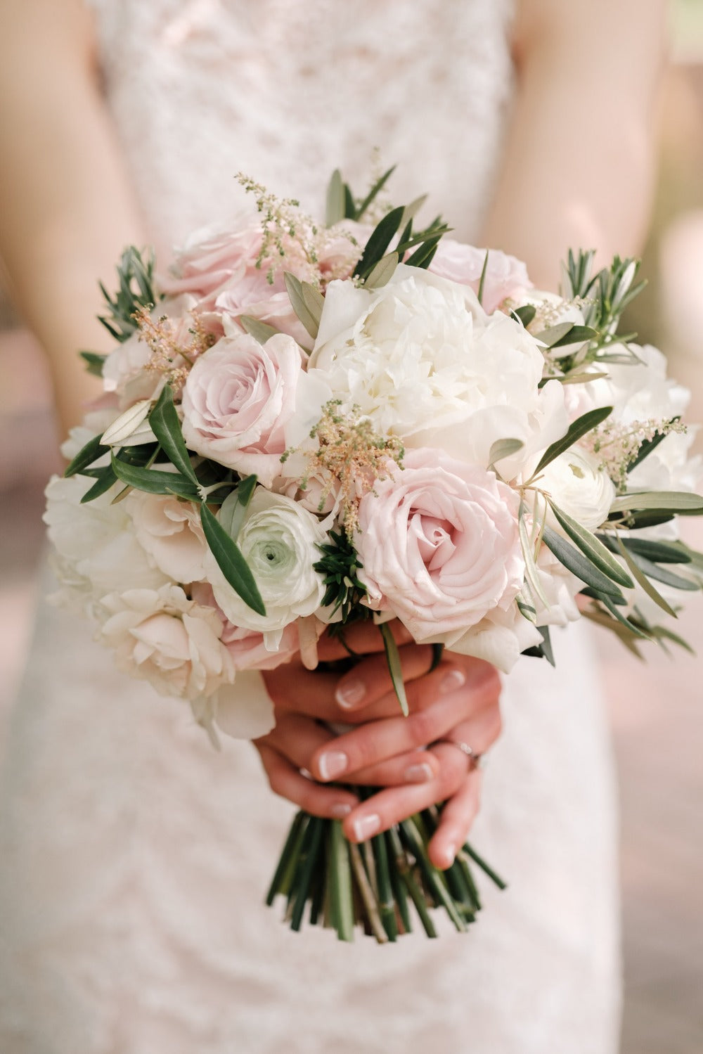 Blush Peony Garden Wedding Bouquet image 0