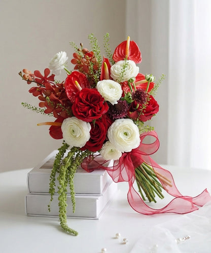 Scarlet Romance Bridal Bouquet image 0