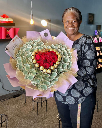 Golden Heart Money Bouquet image 2