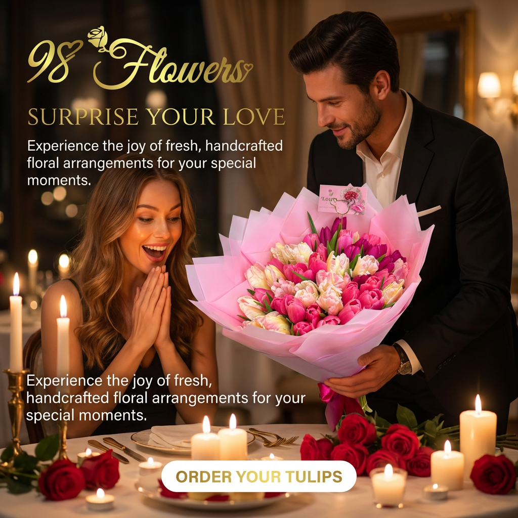 Exquisite Mixed Tulip Bouquet for Special Moments image 2