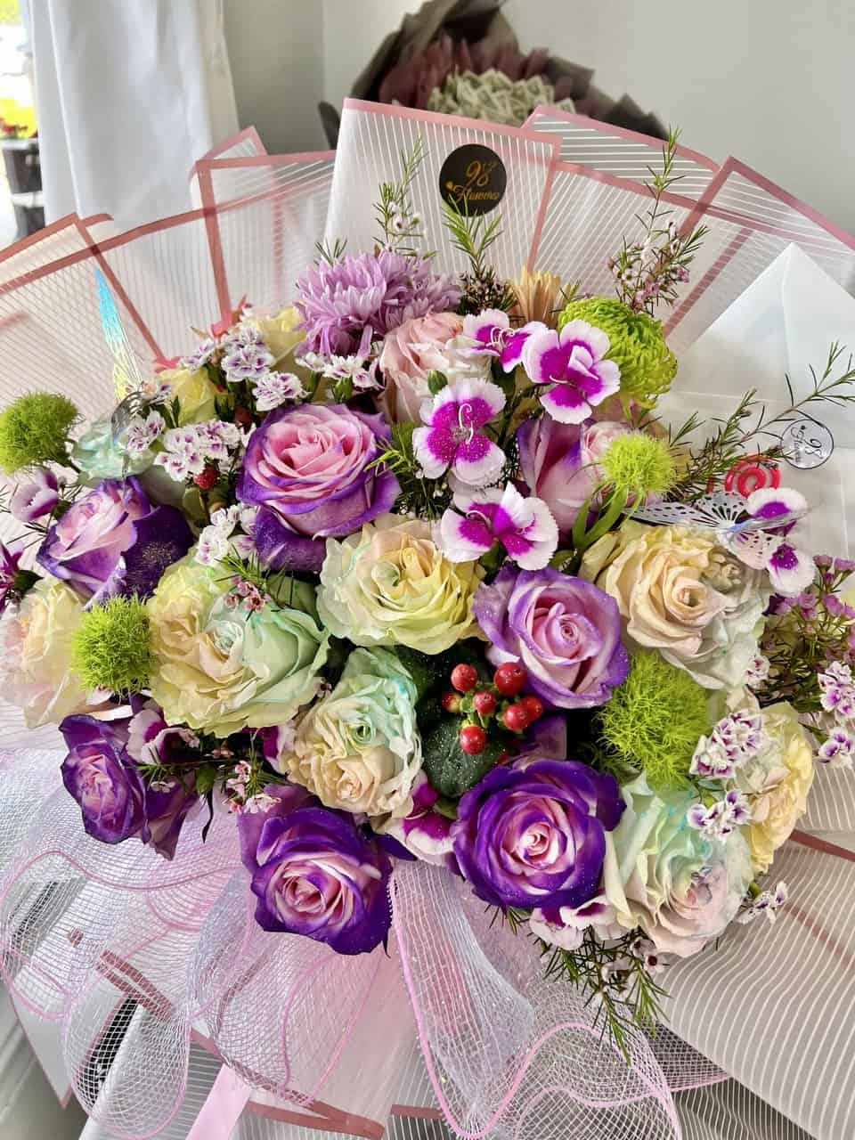 Rainbow Rose Bouquet image 2