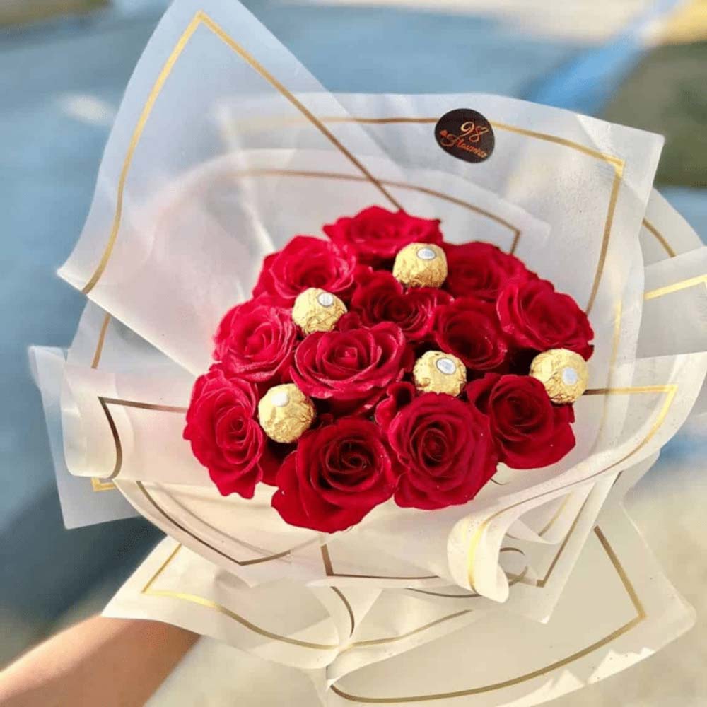 Red Rose with Chocolate image 1