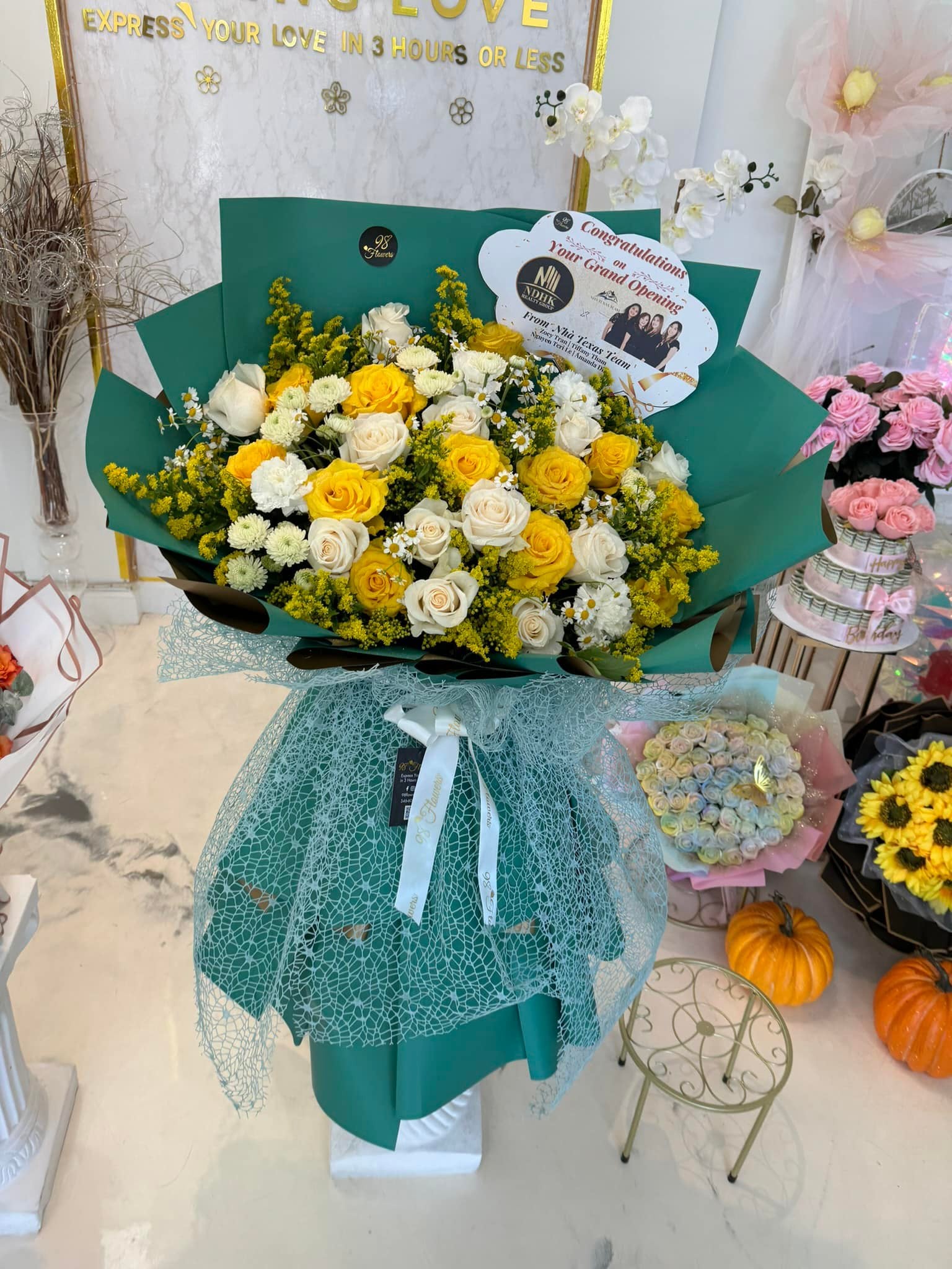 Emerald Elegance Grand Opening Bouquet image 0