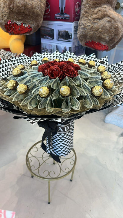 Luxury Money Bouquet (Red & Gold Edition) image 2