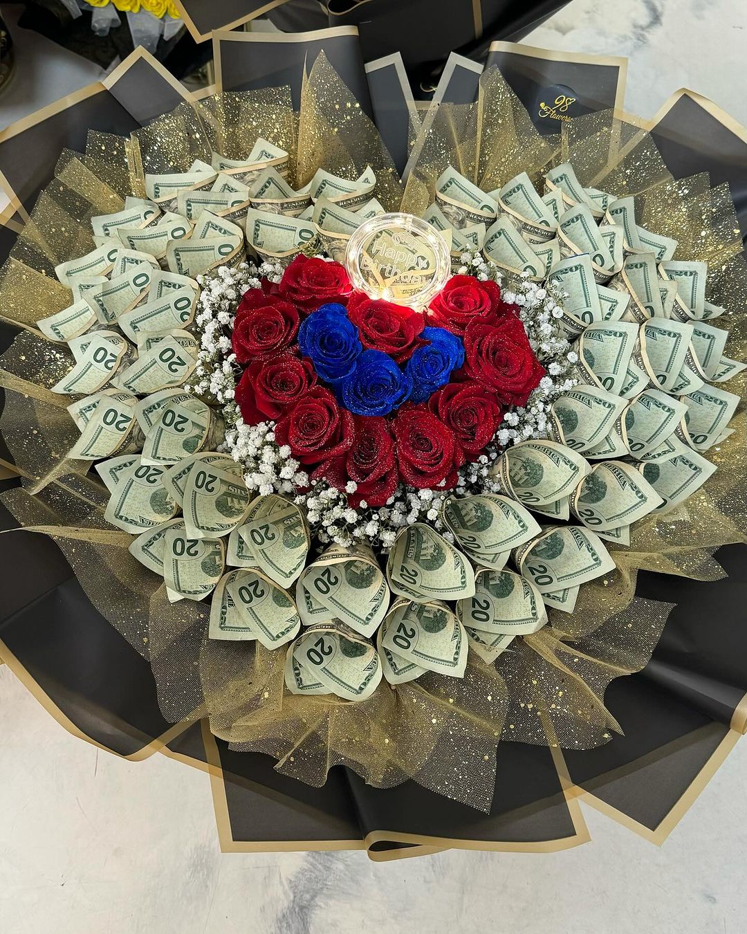 Heart Shape Money Flowers image 0