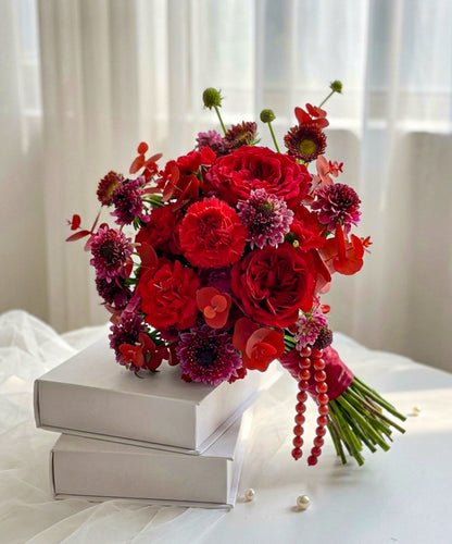 Ruby Romance Bridal Bouquet image 0