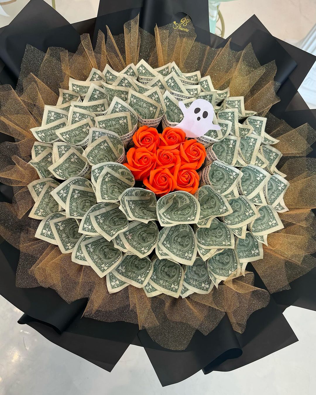 Halloween Money Bouquet with Ghost Charm image 2