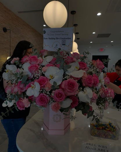 Blushing Orchid Grand Opening Arrangement image 3