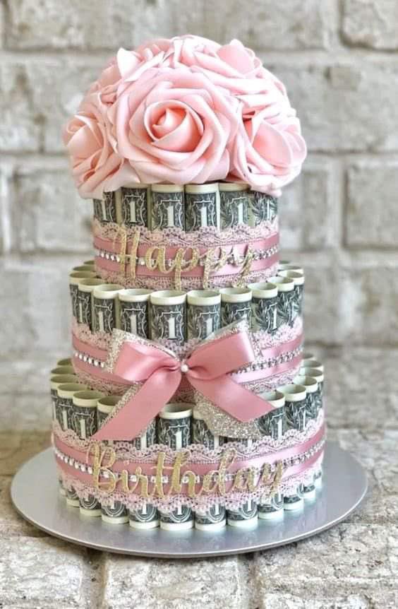 Triple Tier Treasure Money Cake image 0