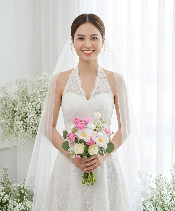 Blush Garden Bridal Bouquet image 1