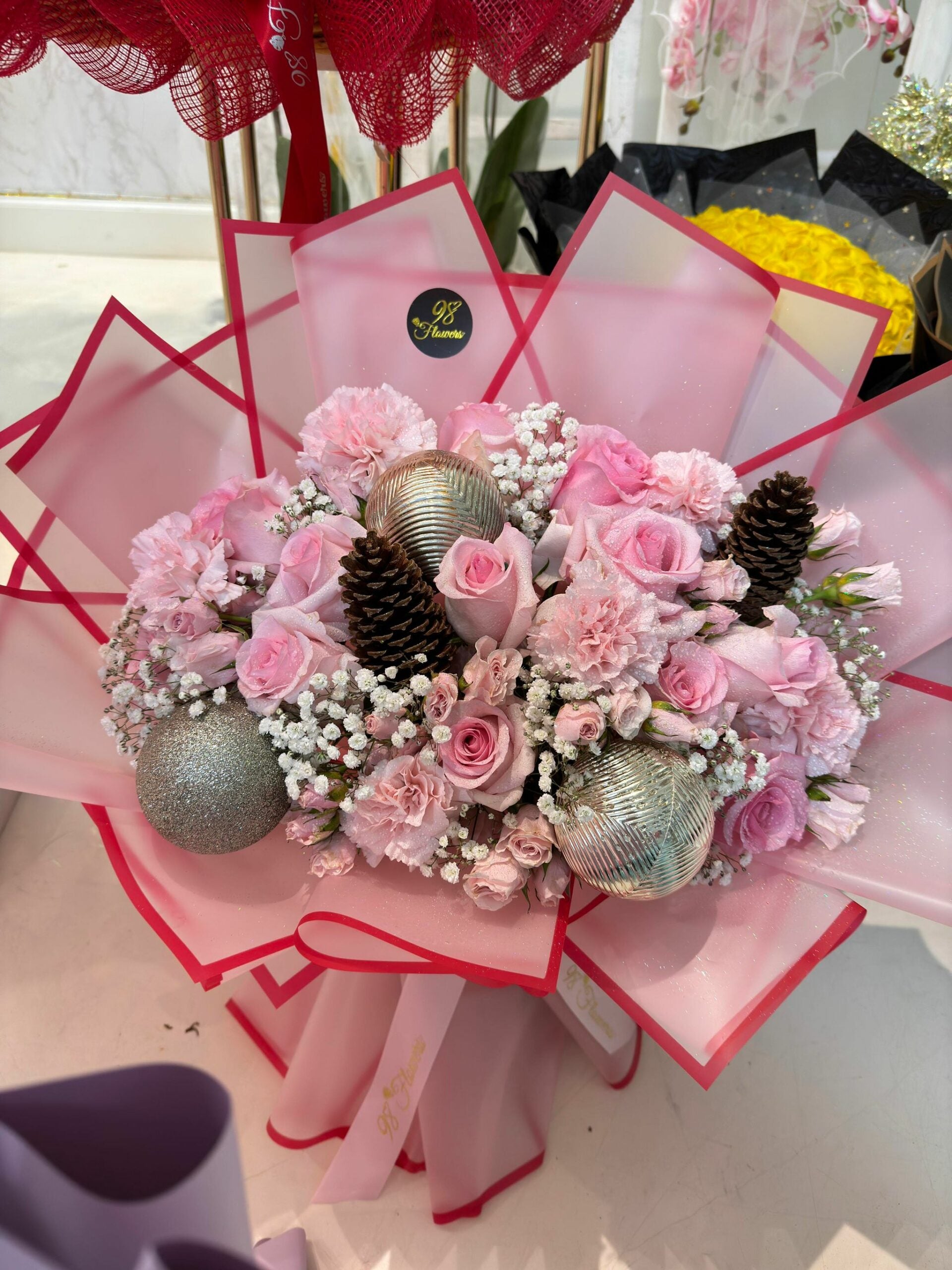Pink Frost Bouquet - Big Size image