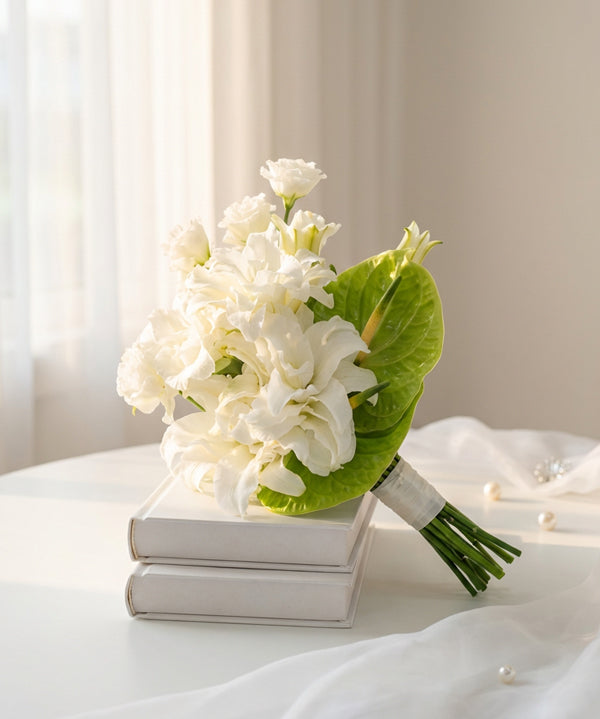 Ivory Garden Bridal Bouquet image 0