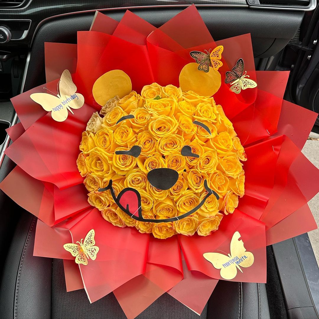 Sunny Smiles Birthday Rose Arrangement 🌞😄🌹 image 0