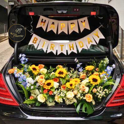 Car Trunk Sunflower Birthday Bouquet image 2