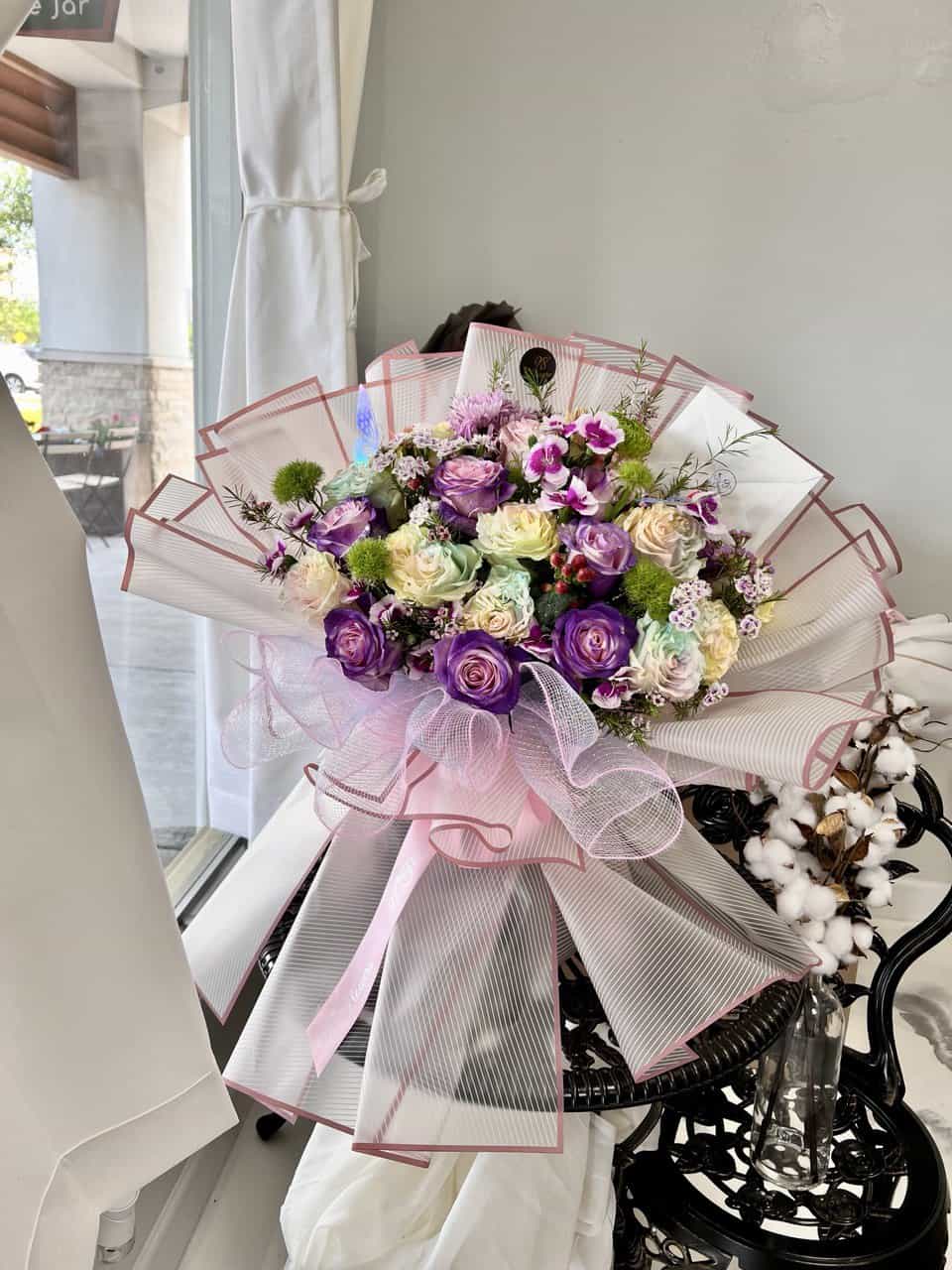 Rainbow Rose Bouquet image 0