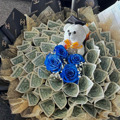 Golden Graduation Glory Bouquet image 3