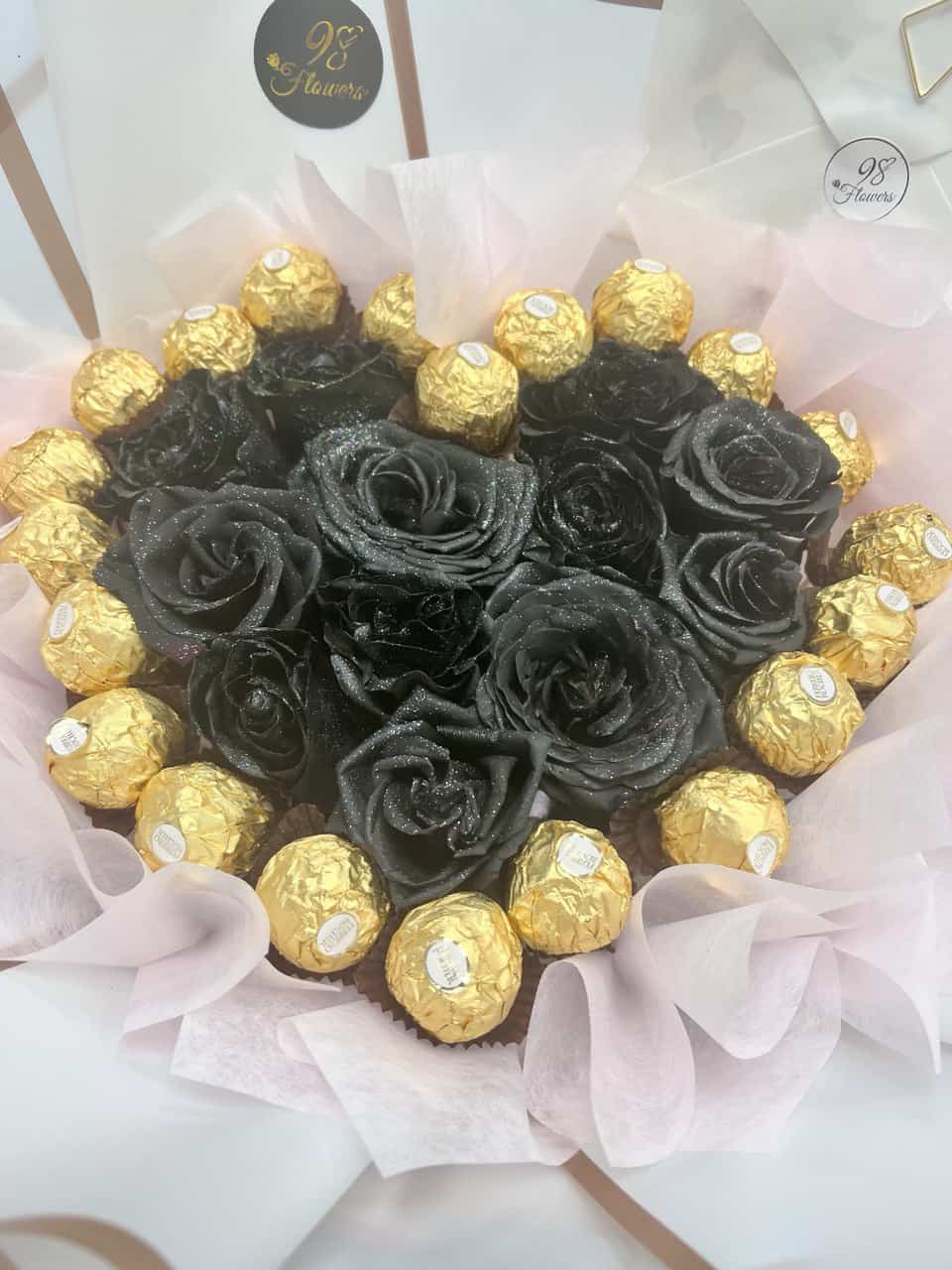 Black Heart Rose Chocolate image 6