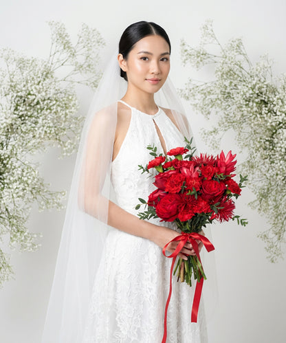 Red Velvet Bridal Bouquet image 2